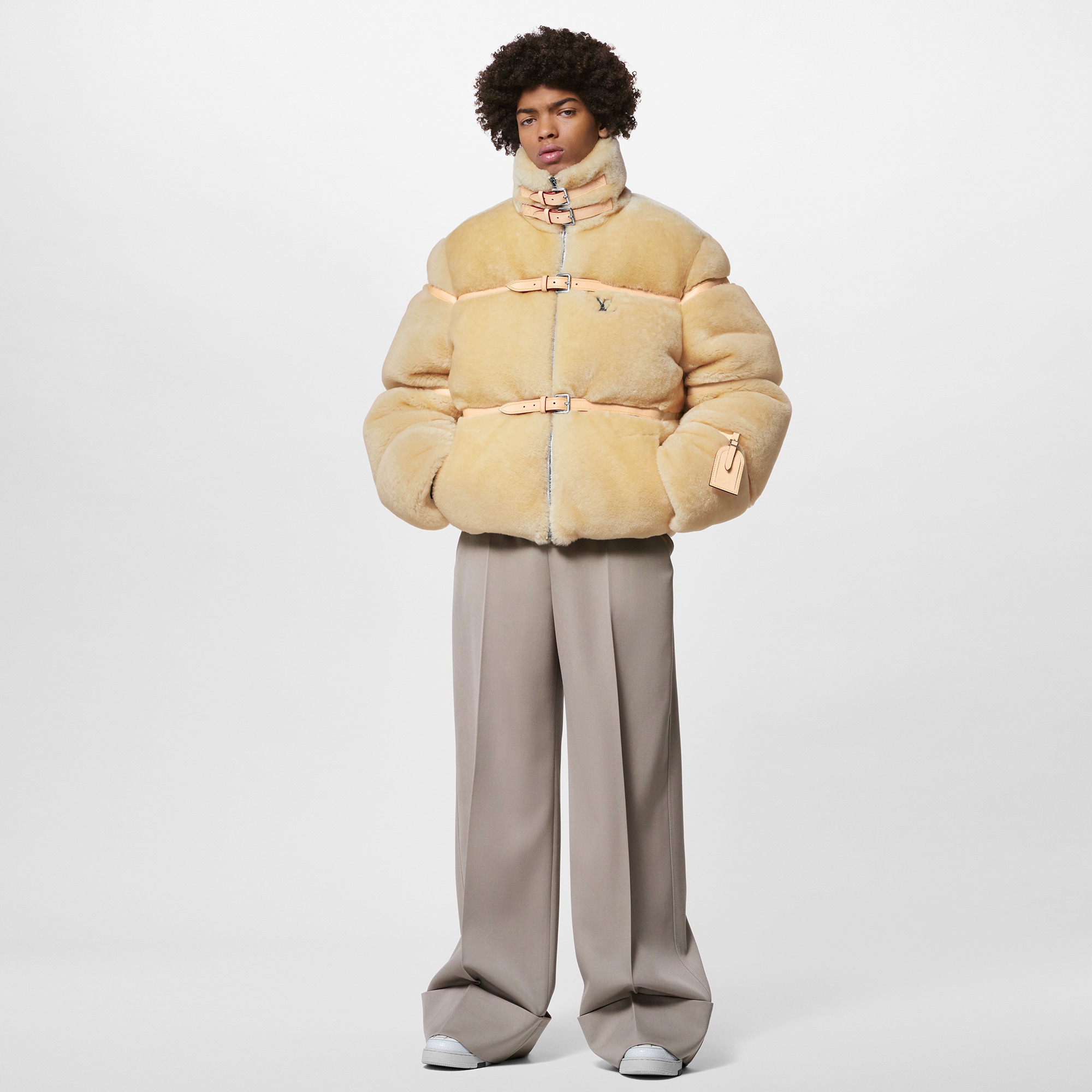 Louis vuitton shearling on sale coat